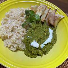 รูปของ ほうれん草カレー　palak vegan