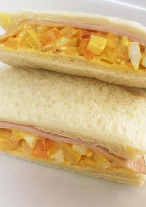 たくあんと卵のサンドイッチ-レシピのメイン写真