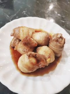 ガッツリプリチー!肉巻きうずらの卵!-レシピのメイン写真