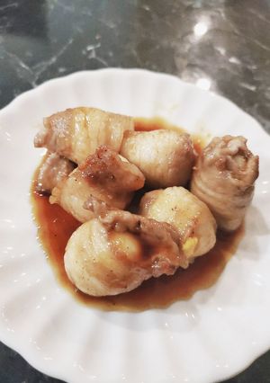 ガッツリプリチー！肉巻きうずらの卵！-レシピのメイン写真