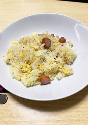 給料日前の貧乏飯！冷蔵庫の残り物炒飯！-レシピのメイン写真