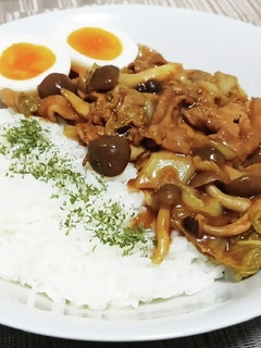 超簡単!白菜としめじの無水カレー!!-レシピのメイン写真