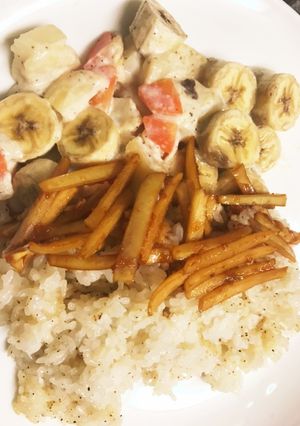 ポテトフライとバナナそしてじゃがにん-レシピのメイン写真