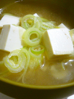 ねぎと豆腐のお味噌汁-レシピのメイン写真