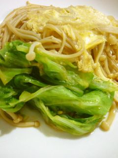 簡単キャベツとえのきの卵とじ-レシピのメイン写真