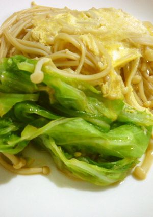 簡単キャベツとえのきの卵とじ-レシピのメイン写真