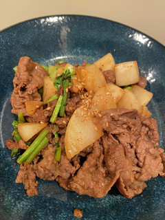 かぶと牛肉の甘辛炒め-レシピのメイン写真