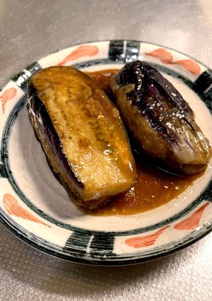 なすのひき肉はさみ焼き-レシピのメイン写真