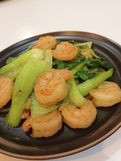 帆立だしでむきエビとチンゲン菜の中華炒め-レシピのメイン写真