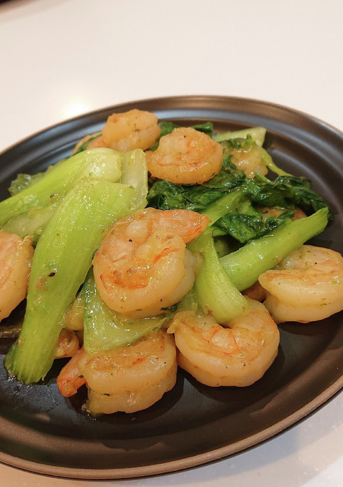 帆立だしでむきエビとチンゲン菜の中華炒め-レシピのメイン写真