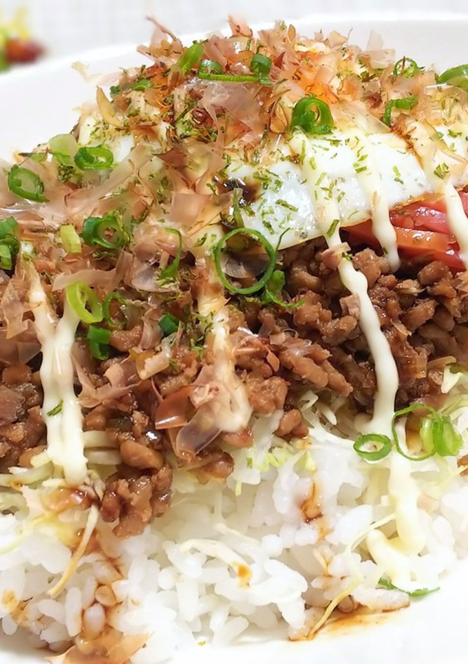 お好み焼き風味のソースそぼろ ごはん-レシピのメイン写真