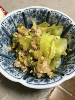 キャベツと挽肉の味噌炒め-レシピのメイン写真