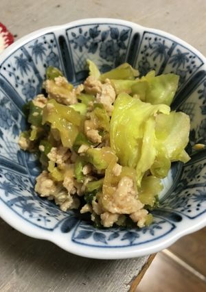 キャベツと挽肉の味噌炒め-レシピのメイン写真