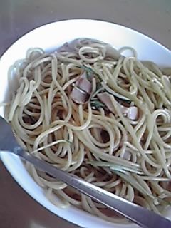 ベーコンと水菜の和風パスタ-レシピのメイン写真