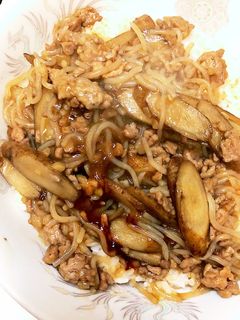 ごぼうと白滝のとろ〜り♡ひき肉あんかけ煮-レシピのメイン写真