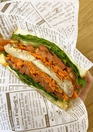 野菜たっぷりわんぱくチキンサンド-レシピのメイン写真