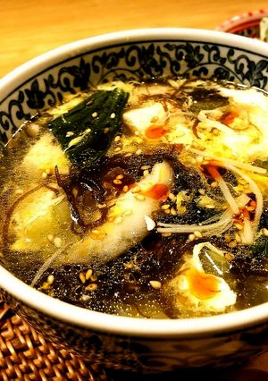 体ぽかぽか♪もずくサンラータンスープ-レシピのメイン写真