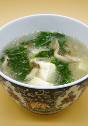 かつお菜のレンコンすり流し汁【JA福岡市-レシピのメイン写真