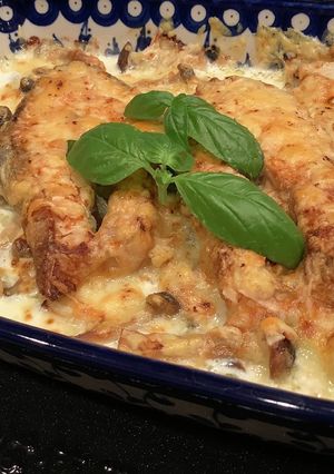 ヘルシオで焼く　糖質オフ鮭のグラタン-レシピのメイン写真
