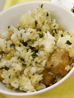 簡単給食 カツオくんワカメちゃんご飯-レシピのメイン写真