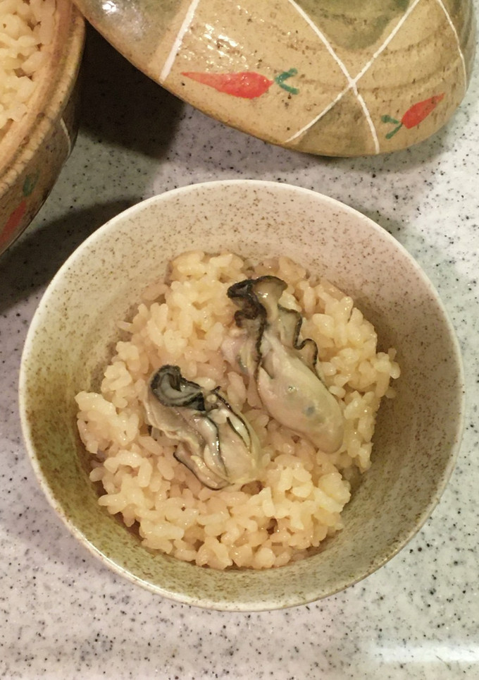 牡蠣飯（牡蠣の炊き込みご飯）めんつゆ-レシピのメイン写真
