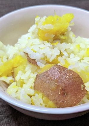 ゆず皮とさつまいもの炊き込みご飯-レシピのメイン写真