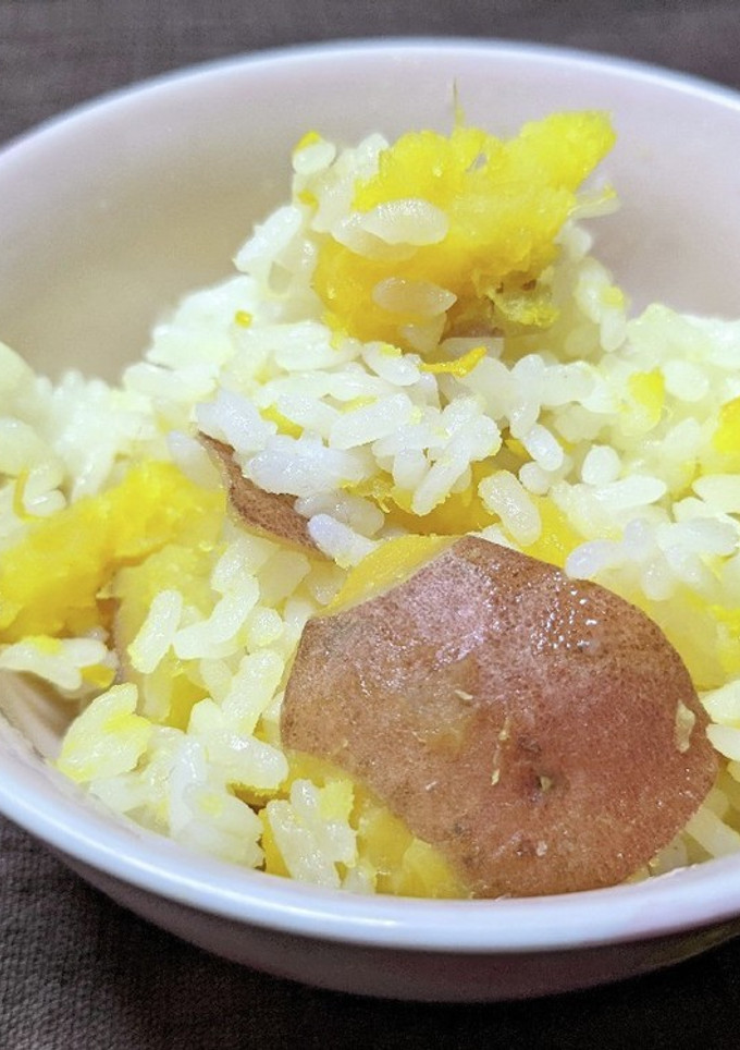 ゆず皮とさつまいもの炊き込みご飯-レシピのメイン写真