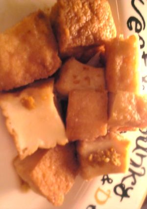 厚揚げのバター醤油柚子風味レンジ蒸し-レシピのメイン写真