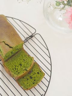 バターなし!抹茶の米粉パウンドケーキ-レシピのメイン写真