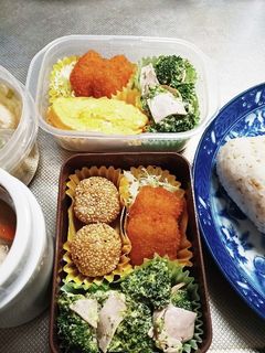 高校生息子&旦那弁当(11/25)-レシピのメイン写真
