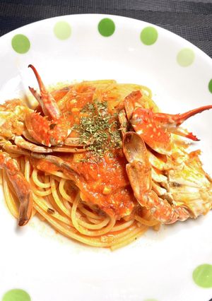 渡蟹のトマトパスタ!-レシピのメイン写真
