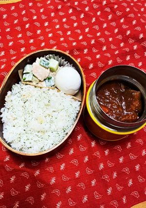 11/24 豚肉のトマト煮込みかけ弁当-レシピのメイン写真