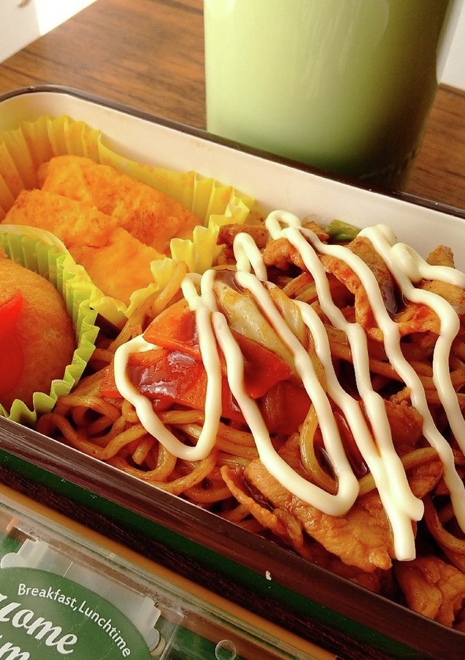 我が家のお弁当☆焼きそば弁当♪-レシピのメイン写真