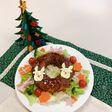 クリスマスリーフ型のミートローフ