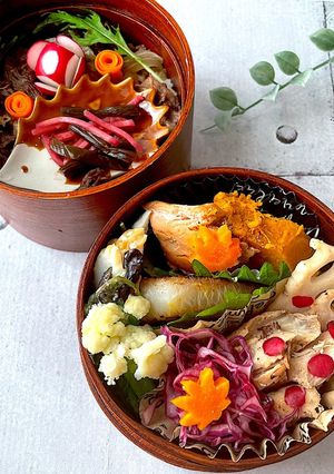 霜月25　牛丼　女子高生弁当-レシピのメイン写真