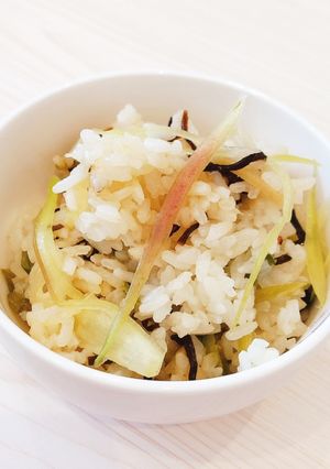 香味野菜と塩こんぶの炊き込みご飯-レシピのメイン写真