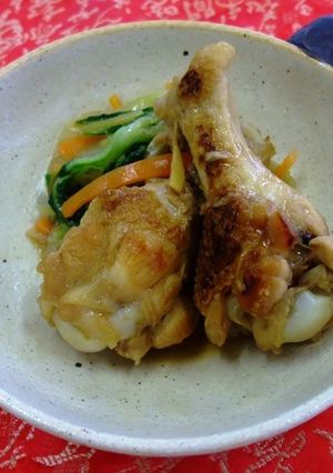 手羽元と白菜のオイスター煮（透析食）-レシピのメイン写真