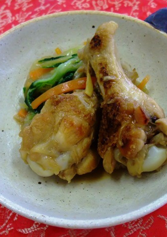手羽元と白菜のオイスター煮（透析食）-レシピのメイン写真
