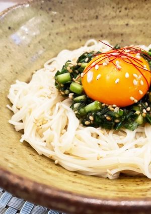 壺ニラで♡ピリ辛ニラそうめん-レシピのメイン写真