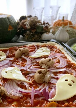 おばけチーズピザ-レシピのメイン写真