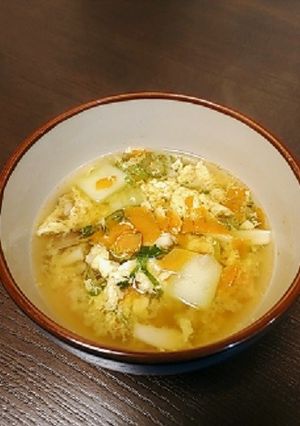 野菜たっぷり卵スープ-レシピのメイン写真