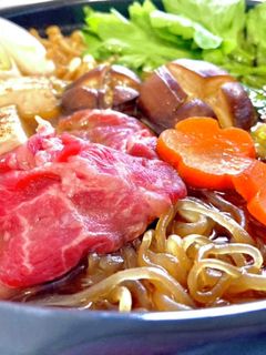 割り下から〜♡すき焼き♡1人鍋♡-レシピのメイン写真