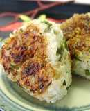 【たまり】じゃこと青じその焼きおにぎり