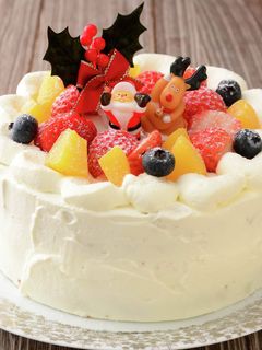 パルテノホイップで♪クリスマスケーキ-レシピのメイン写真