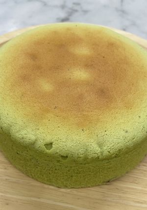 金時豆と抹茶のふわとろスフレチーズケーキ-レシピのメイン写真