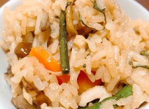 炊飯器で簡単　我が家の山菜おこわ-レシピのメイン写真