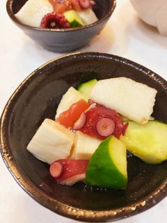 たこと山芋の酢の物〜梅きゅう〜-レシピのメイン写真