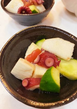 たこと山芋の酢の物〜梅きゅう〜-レシピのメイン写真