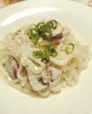 明太子エビクリーム白滝パスタ　（糸コン）