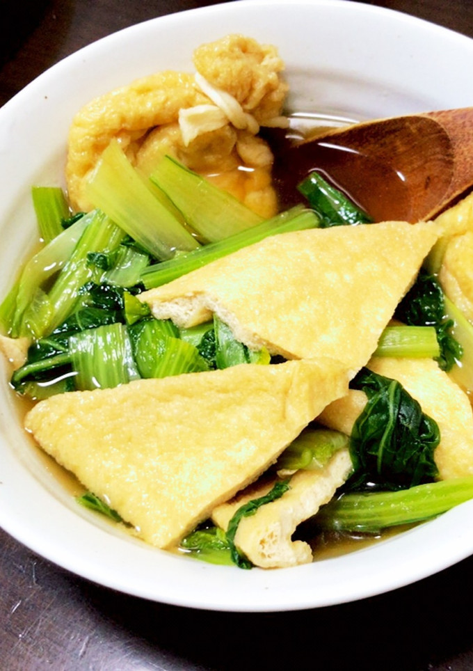 小松菜と油揚げのさっと煮-レシピのメイン写真